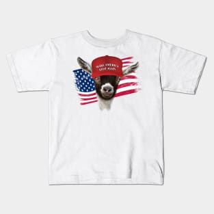 Make America GOAT Again Pygmy Goat Kids T-Shirt